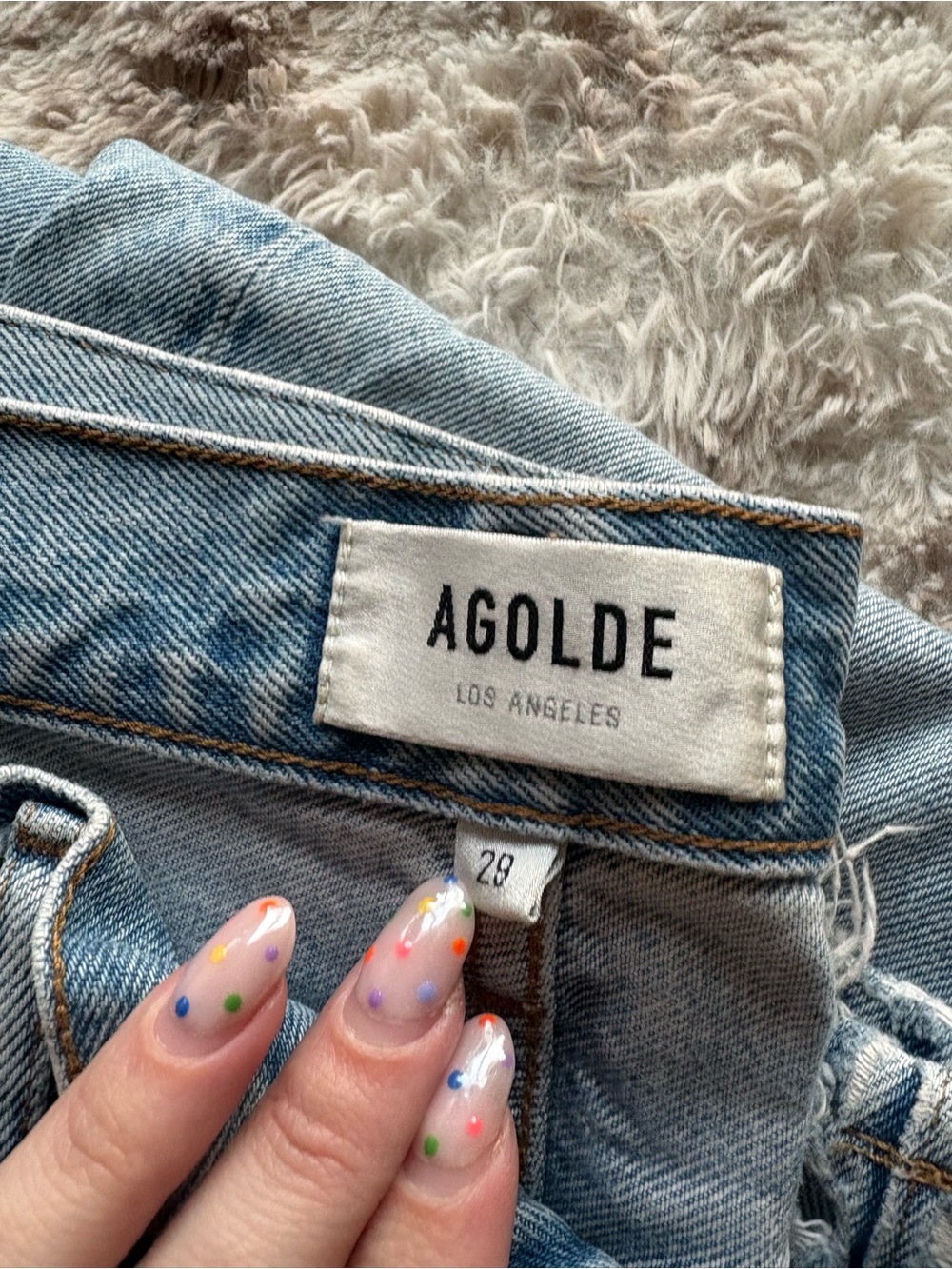 Aritzia Agolde Light Blue High-Rise Women's Jeans